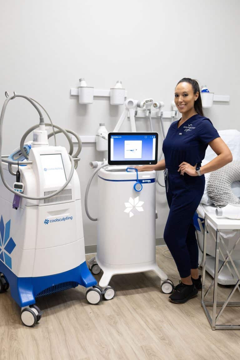 Coolsculpting machine at Sculptology Lafayette