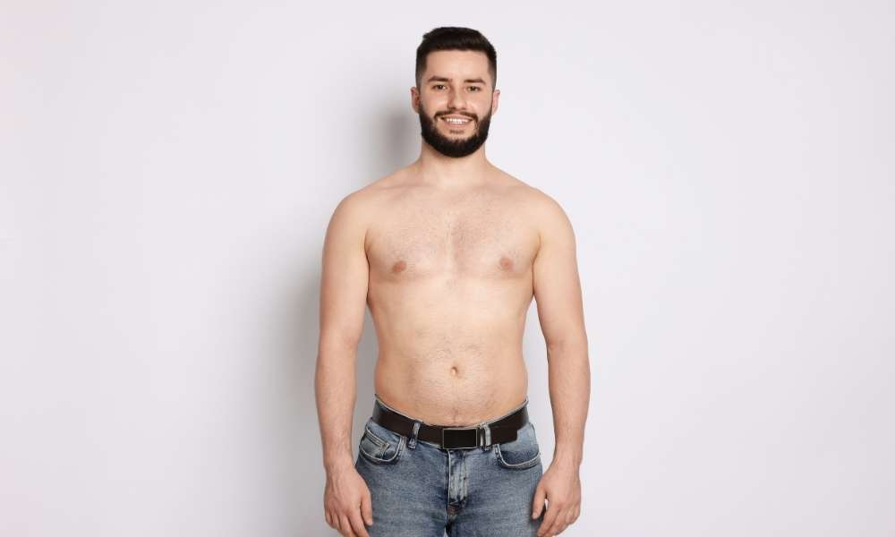 Achieving a defined and masculine chest profile with CoolSculpting for male breast reduction at Sculptology, the #1 provider in California.