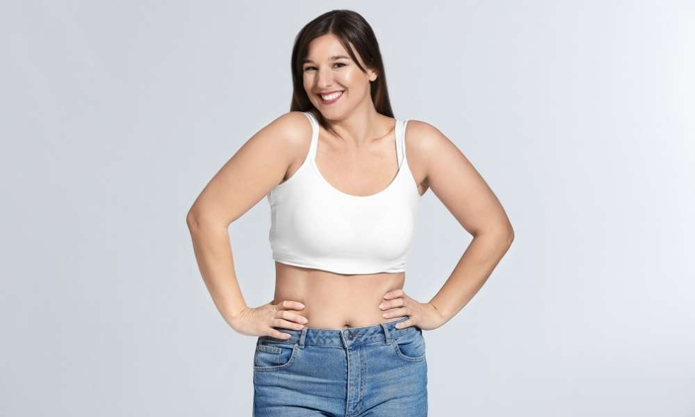 Patient prepared to begin her CoolSculpting fat freezing session at Sculptology, California.