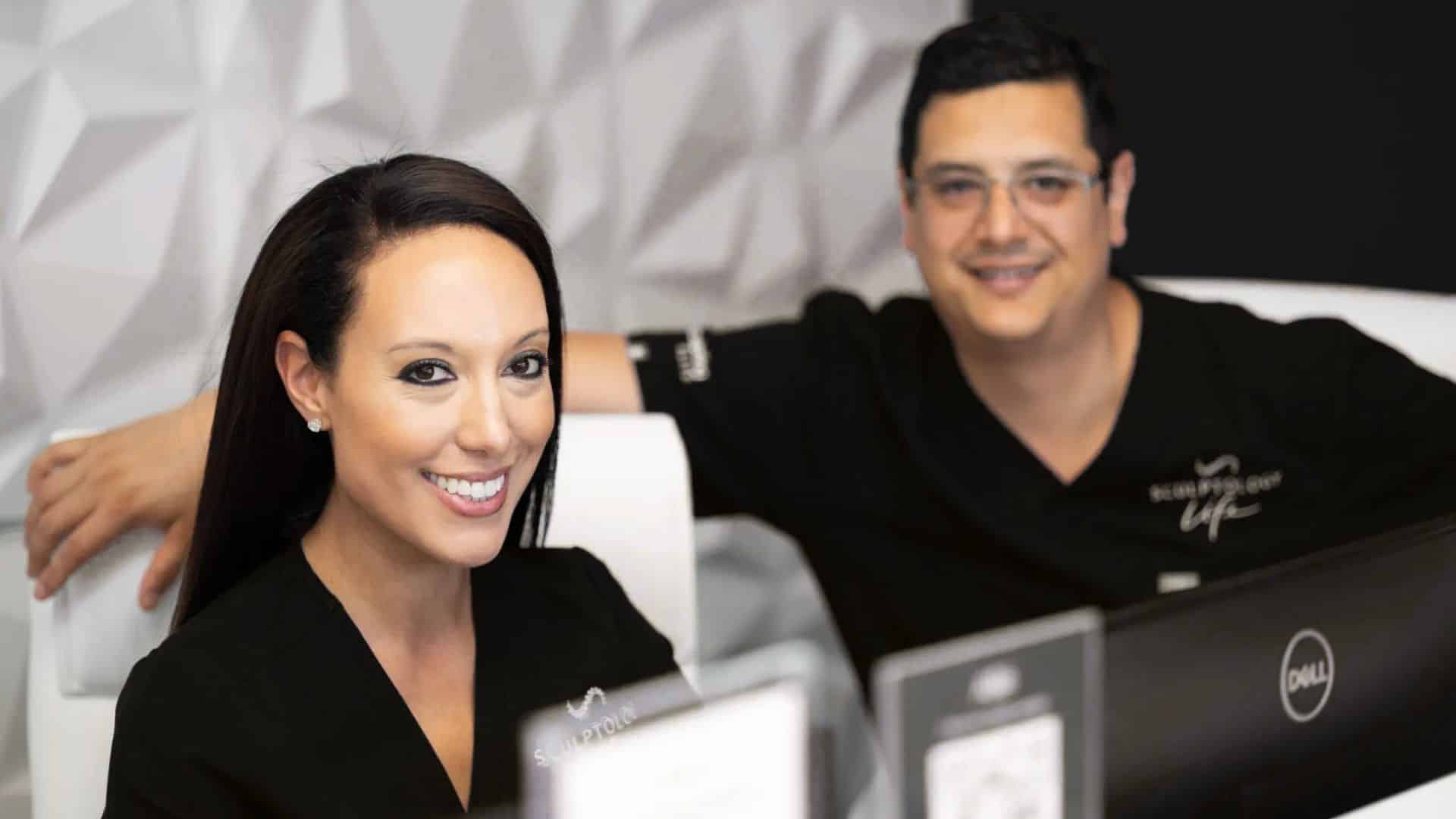 2 - Sculptology Sculptology wellness and aesthetics team smiling for the camera